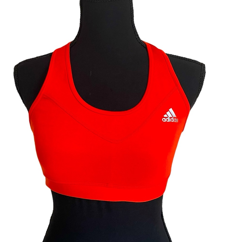 adidas Activewear Set - Small- Orange Sports bra and Shorts
